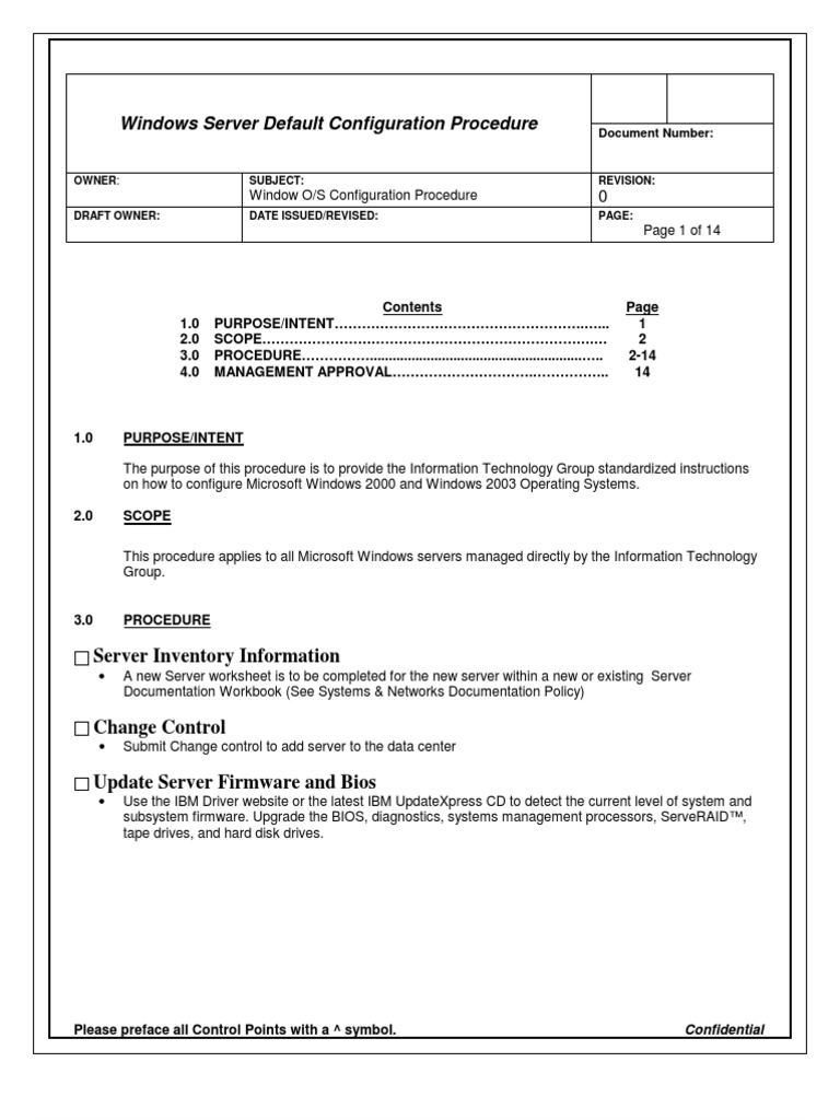 Win Server Checklist | PDF | Computers