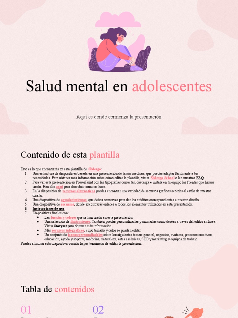 Mental Health in Teenagers by Slidesgo | PDF | Planetas | Júpiter