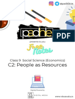 PADHLENOTES - 9 - SOCIAL - E2-People and Resources