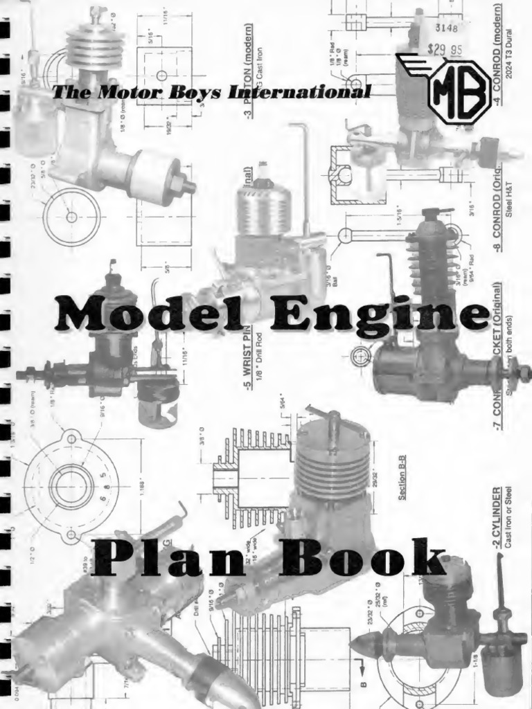 Motor Boys Model Engine Plan Book PDF Internal Combustion Engine Engines