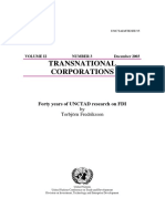 Forty Years of Unctad Research On FDI