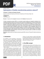 Optimization of Flexible Manufacturing Systems Using IoT