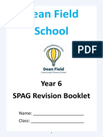 Dean Field School: Year 6 SPAG Revision Booklet