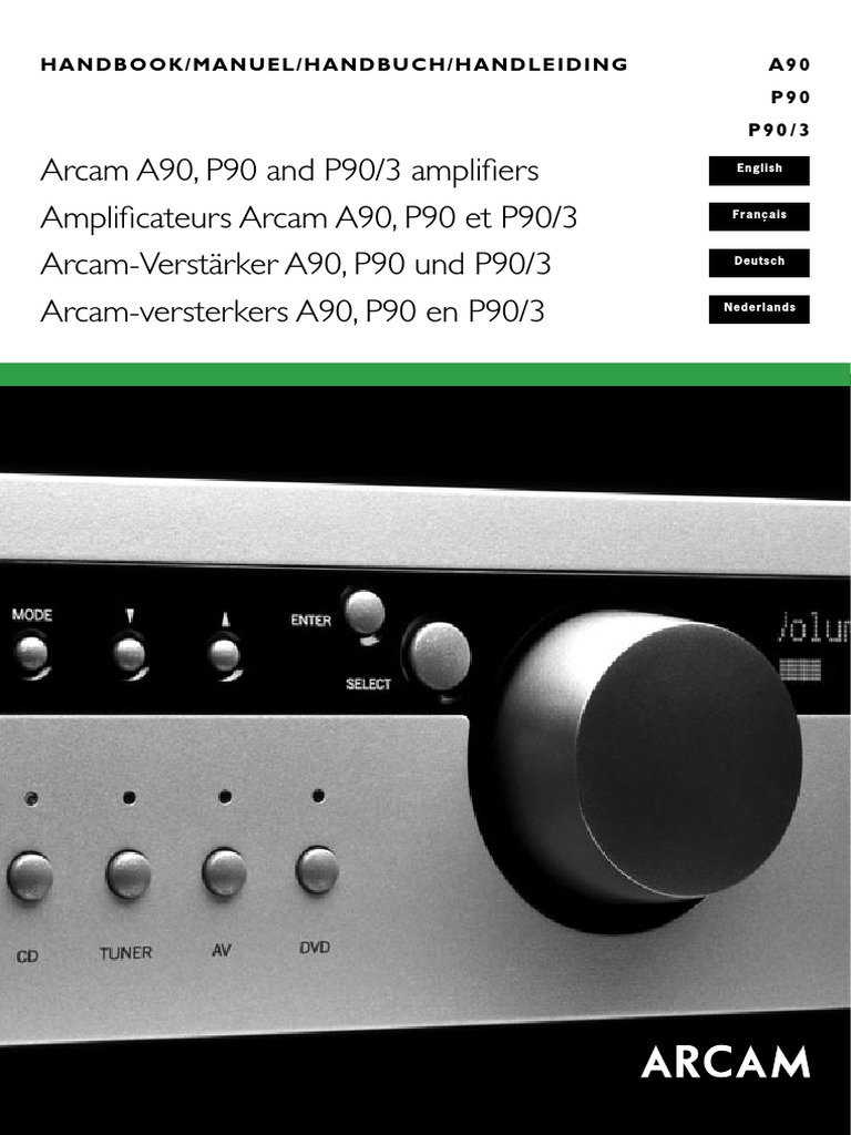 Arcam A90 and P90 Amplifier Handbook | PDF | Electrical Connector ...