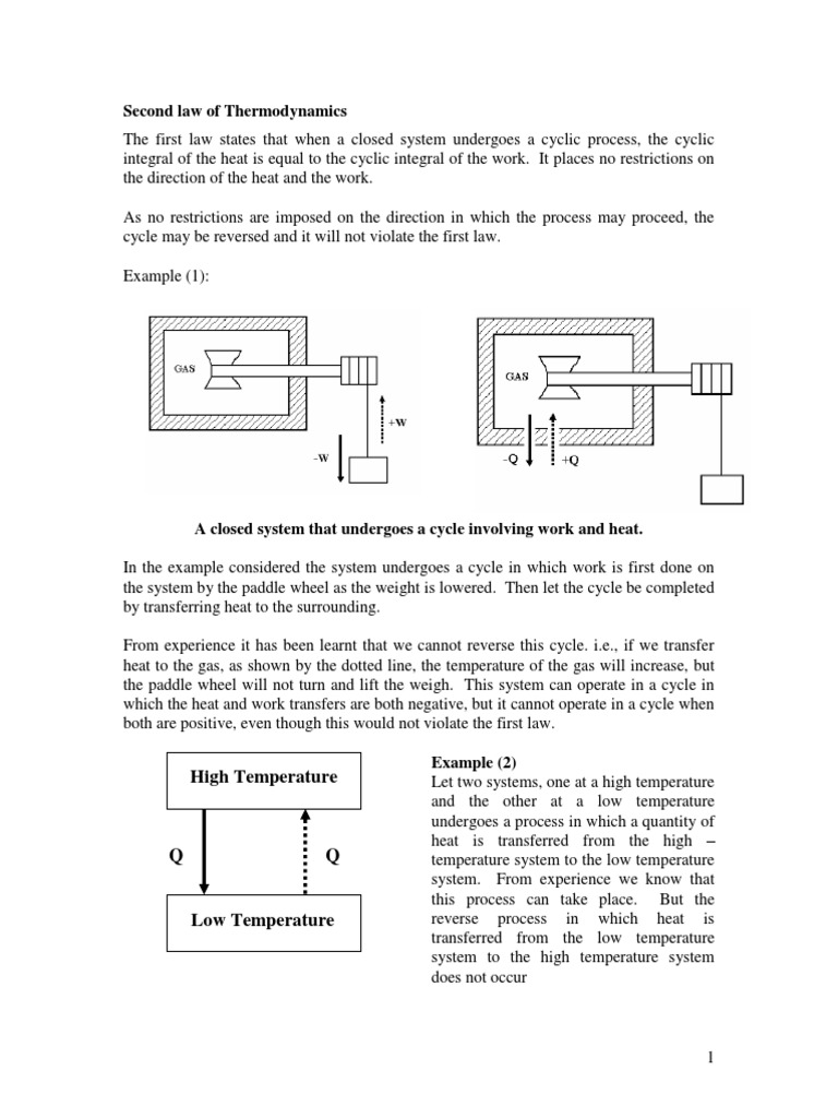 Understanding the Second Law of Thermodynamics | PDF | Heat | Second ...
