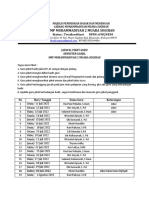 Jadwal Piket Guru SMP Ganjil 2022-23