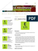E171 - Dióxido de Titanio - ADITIVOS ALIMENTARIOS