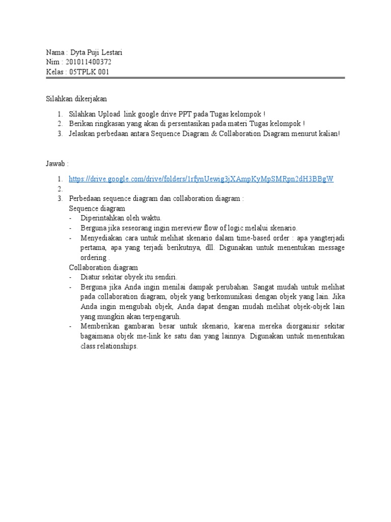 Perbedaan Sequence dan Collaboration Diagram | PDF | Komputer