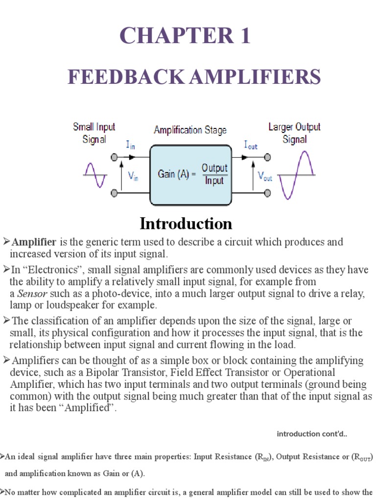 Chapter 1 PDF Amplifier Decibel