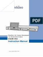 Datavideo - HDR-90 Instruction Manual