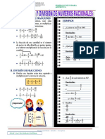 Divicion y Multiplicacion de Numeros Racionales 1º