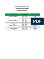 Jadwal Ujian Sekolah SMP