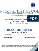 Data Structures Practical File