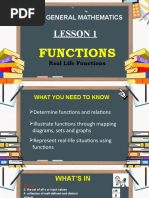 Lesson 1 Functions