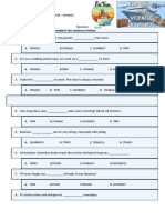 Travel-Trip-Journey-Tour-Voyage Worksheet