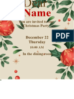 Christmas Party Invite Template 3