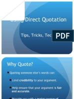 Direct Quotation