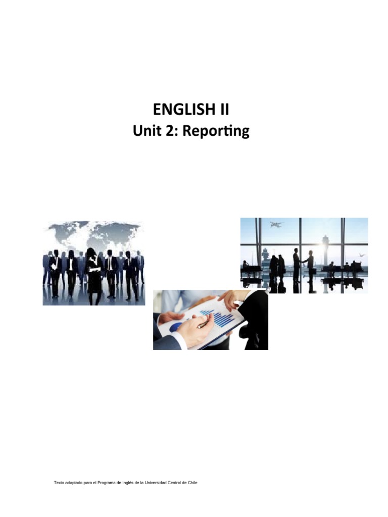 BOOKLET - Inglés II Unit 2 Reporting | PDF | Plural | Noun
