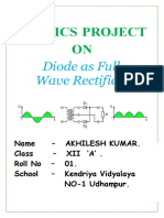 PHYSICS PROJECT ON Full Wave Rectifier PdfToWordg