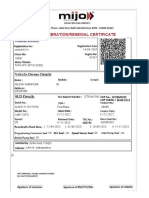 AMC Certificate Details for TATA SFC 407 EX Vehicle