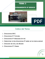 Tema 3. Direccionamiento IP Basico