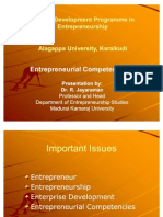 Entrepreneurial Competencies Alagappa University