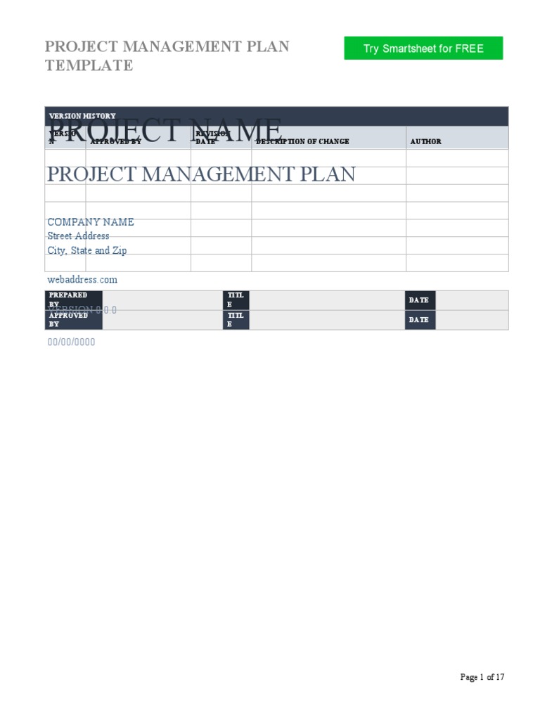 Project Management Plan Template | PDF | Project Management | Evaluation