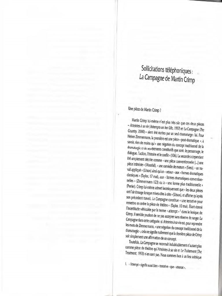 La Campagne Crimp PDF