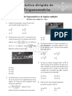 Repaso de identidades trigonométricas y problemas de ángulos múltiples