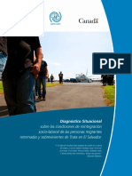 Diagnóstico Situacional Sobre Las Condiciones de Reintegración Socio-Laboral de Las Personas Migrantes Retornadas y Sobrevivientes de Trata en El Salvador