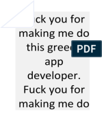 Greedy app rants