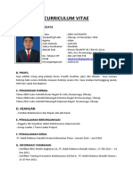 CV Profil Teknisi Alat Berat