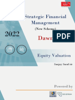 Ca Final SFM (New Scheme) Dawn 2022 - Equity Valuation