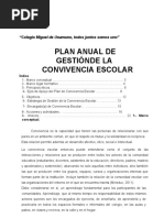 Plan de Gestión de La Convivencia Escolar 2022 1