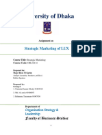 University of Dhaka: Strategic Marketing of LUX