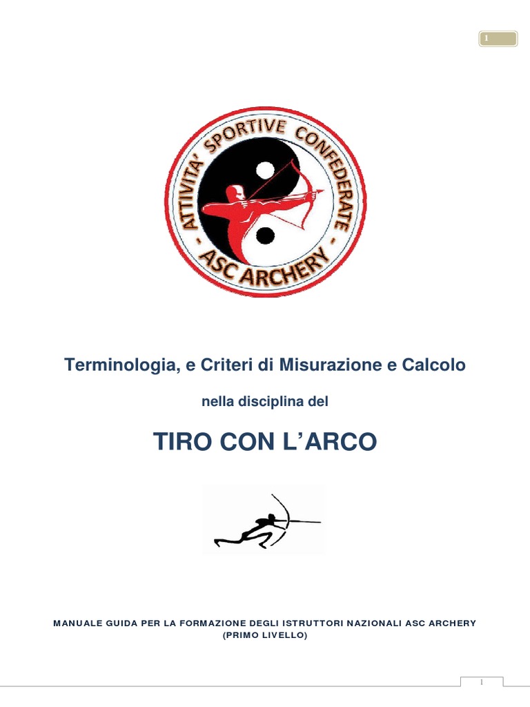 Manuale Asc Archery | PDF