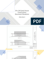34 X 34 Guest House Construction Document Elevations