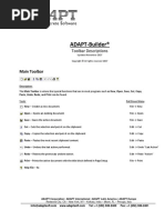Adapt Builder 2017 Toolbars Quick Reference