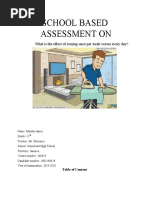 Csec Math Sba Guidelines | PDF | Mean | Chart