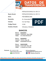 Datos de Transferencia Chihuahua