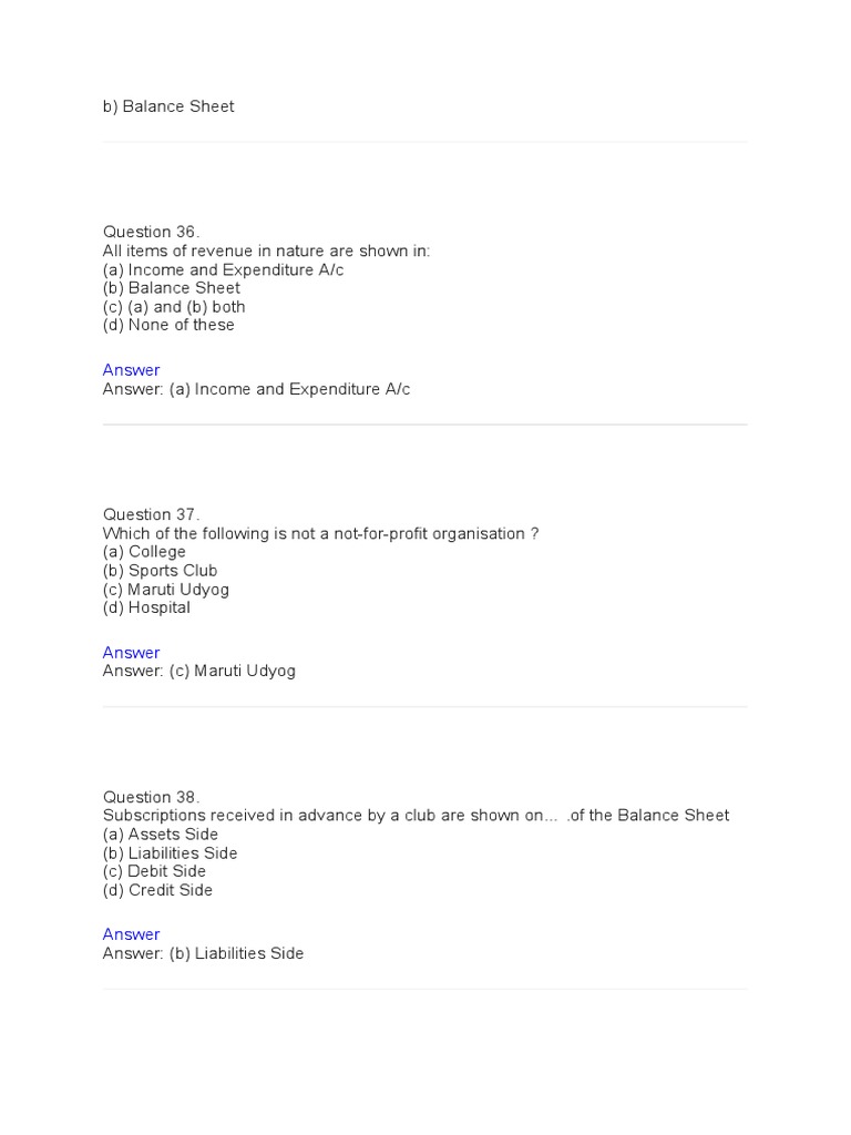 Sample PAper Accounts | PDF