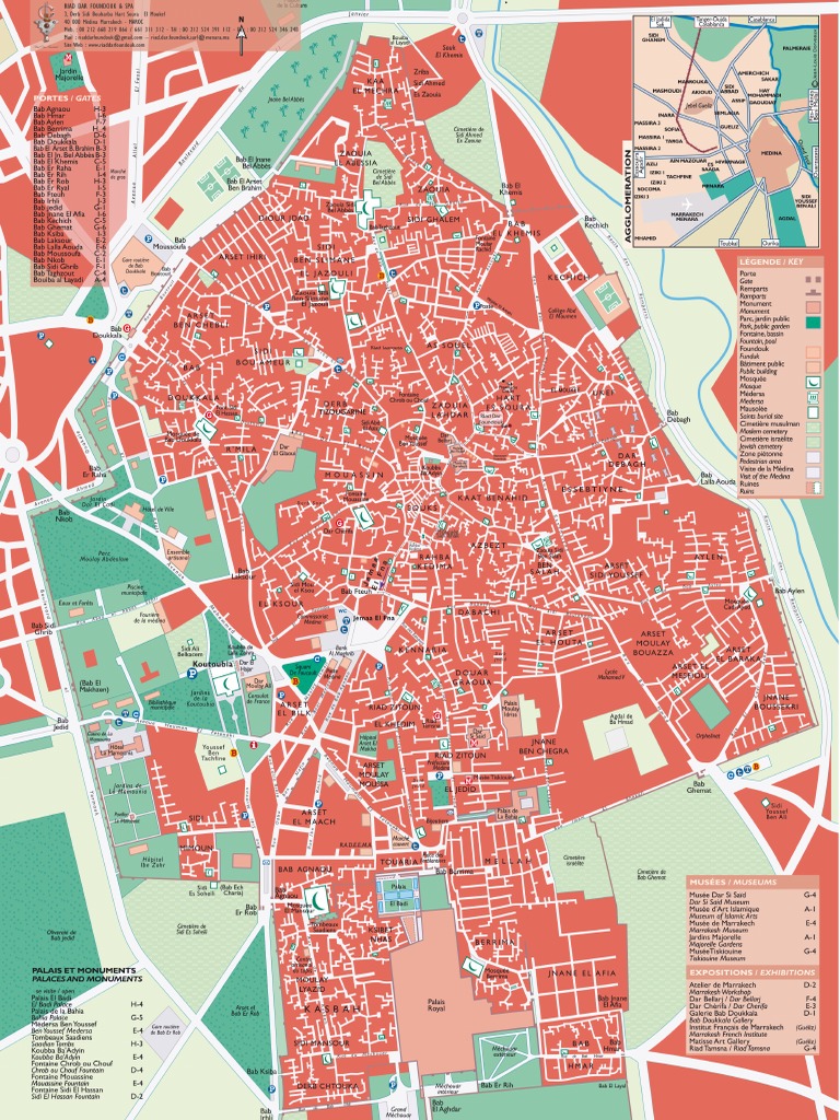 Map Riad Dar Foundouk | PDF