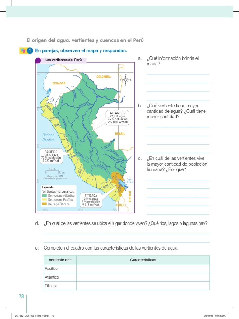 Mapa de Vertientes Hidrográficas del Perú | PDF | Ingeniería Ambiental ...