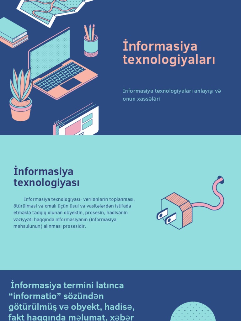 İnformasiya Texnologiyaları Anlayışı VƏ Onun Xassələri | PDF