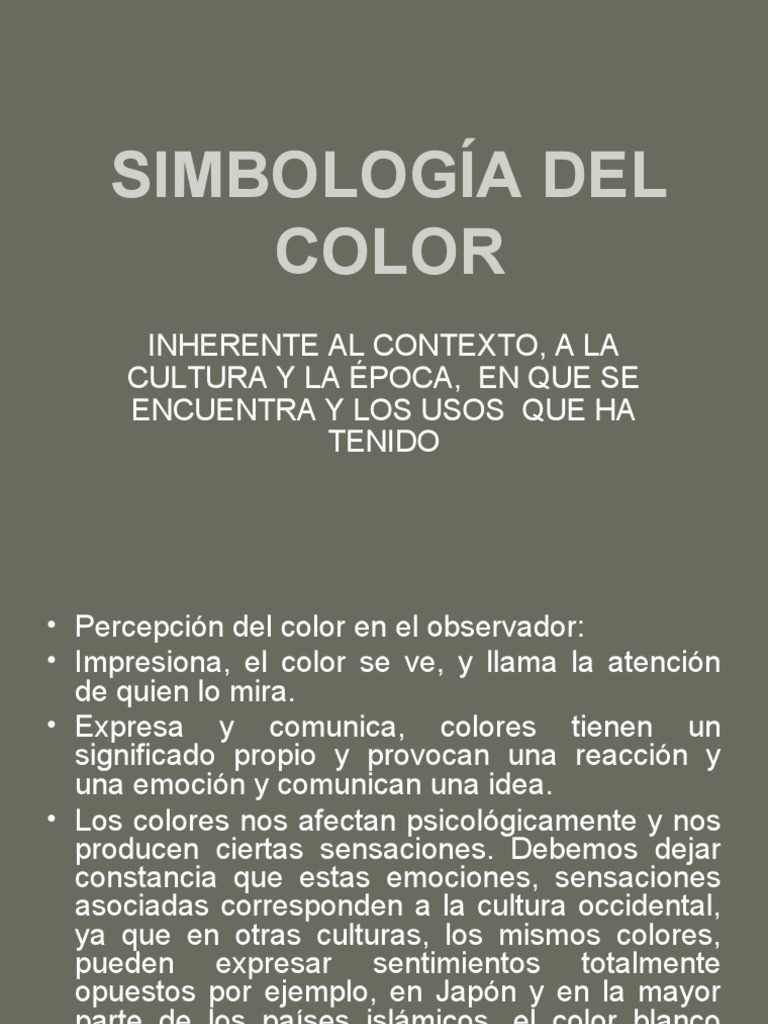 Simbología de los Colores en Cultura | PDF | Color | Rojo