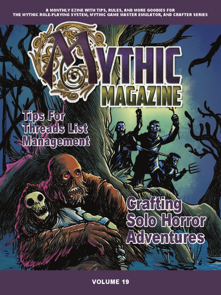 Mythic Magazine #019 | PDF | Horror Films | Horror Fiction