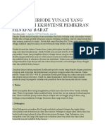 4 Filsuf Periode Yunani Yang Menandai Eksistensi Pemikiran Filsafat