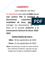 ¡Urgente!: Aspirante A Obtener Una Beca Que Subas Al Sibec en Un