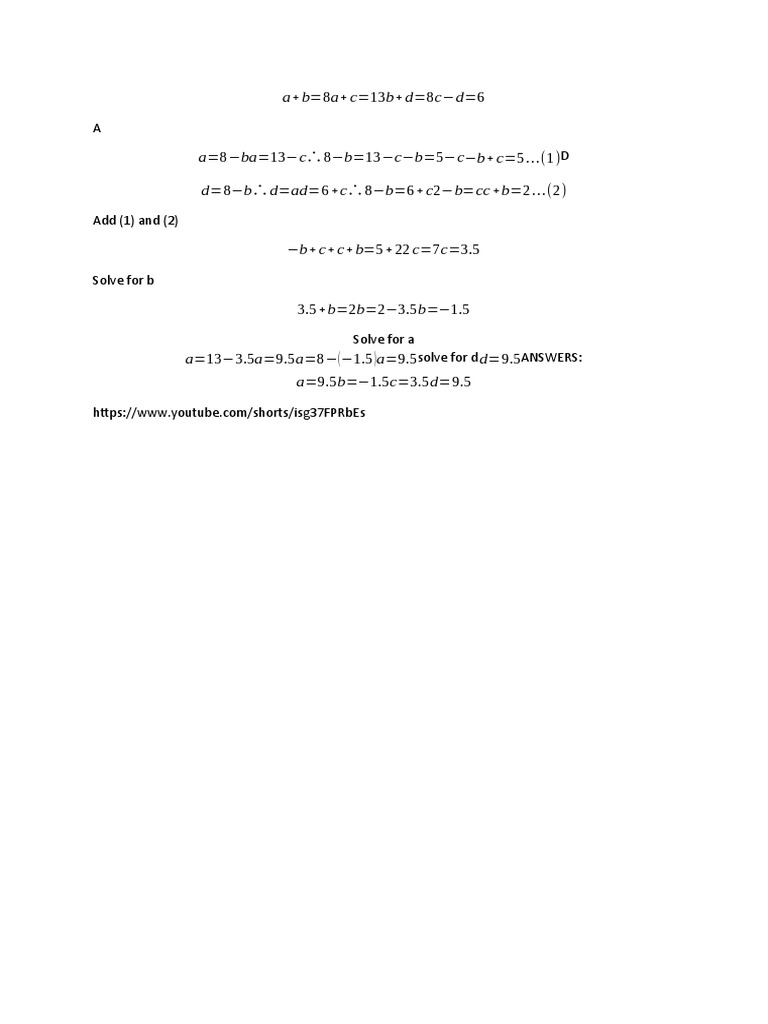 Math Warm Up | PDF