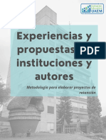 4.1 Experiencias y Propuestas de Instituciones y Autores